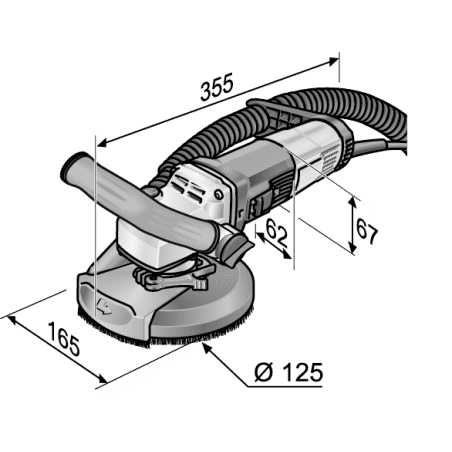 Ponceuse béton LD 16-8 125 R - 1600 W FLEX 920331