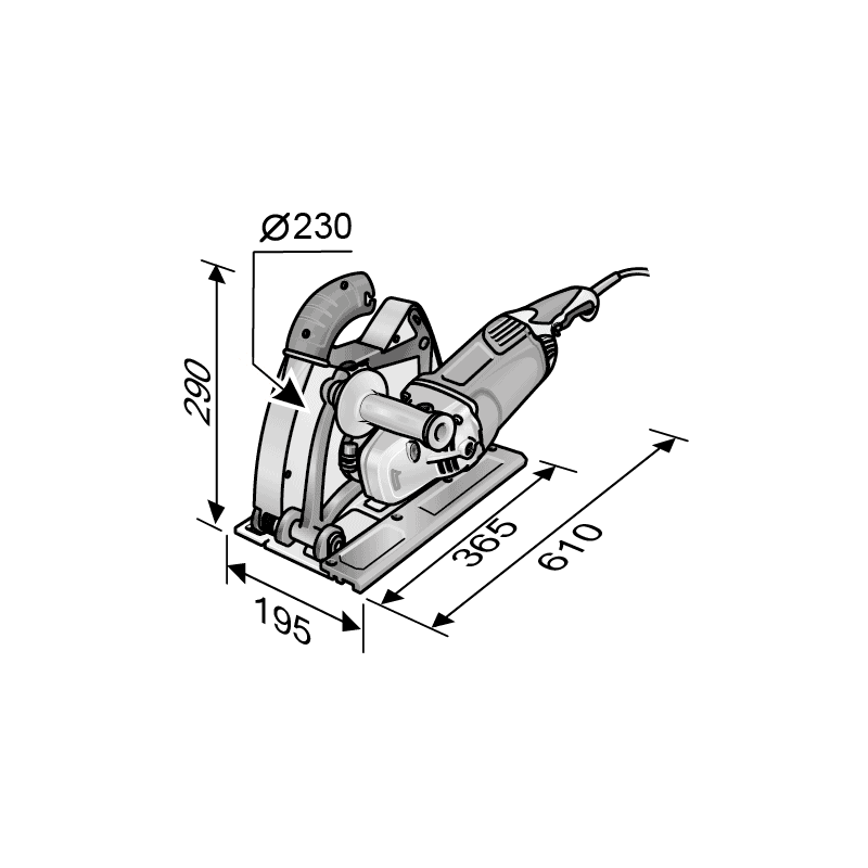 Tronçonneuse diamant DCG L 26-6 230 Set FLEX 494631