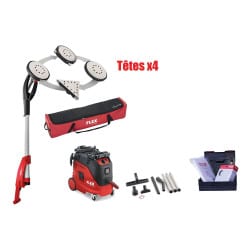 Ponceuse giraffe GE7 avec 4 têtes + aspirateur VCE 33 L AC SET FLEX 920114