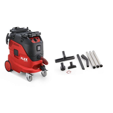 Chariot de ponçage EASYPLAFF avec aspirateur VCE 44 M AC SET 42 L et ponceuse béton LD 18-7 150 RE 1800 W FLEX 920170