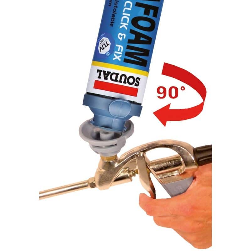 Mousse polyuréthane FLEXIFOAM - Click & Fix - SOUDAL 117472