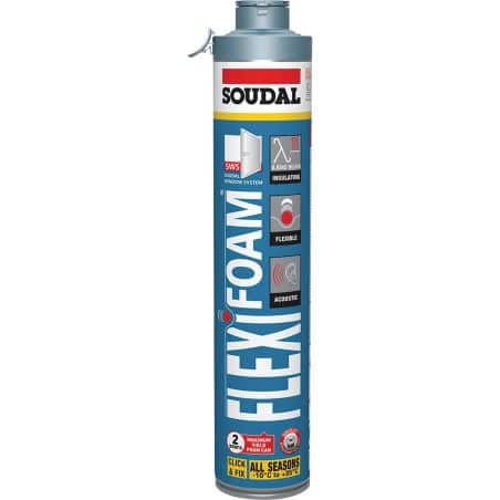 Mousse polyuréthane FLEXIFOAM - Click & Fix - SOUDAL 117472