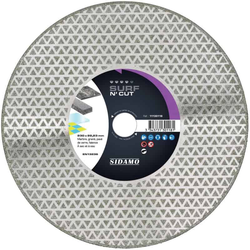 Disque diamant Ø 125 mm SURF N' CUT SIDAMO 11130117