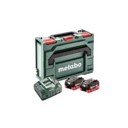 Pack 2 batteries 18 V LiHD 8 Ah + chargeur ASC 145 + MetaBox 145 METABO 685131000