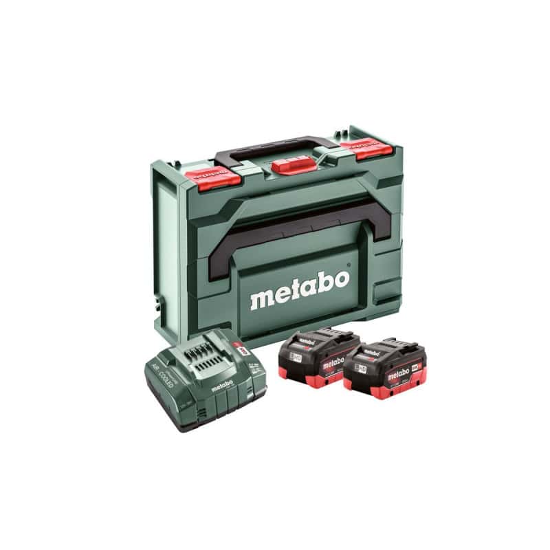 Pack 2 batteries 18 V LiHD 8 Ah + chargeur ASC 145 + MetaBox 145 METABO 685131000