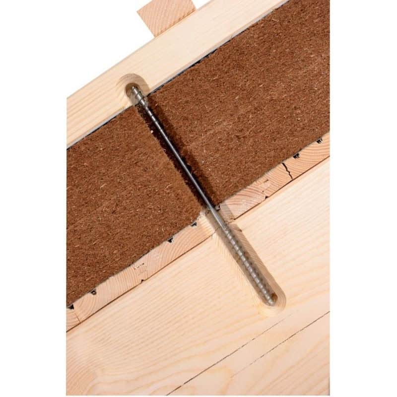 Vis d'isolation Ø8 mm Heco Topix-Plus "T" (sarking) - x50 pièces - acier zingué blanc - HECO