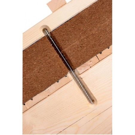 Vis d'isolation Ø8 mm Heco Topix-Plus "T" (sarking) - x50 pièces - acier zingué blanc - HECO