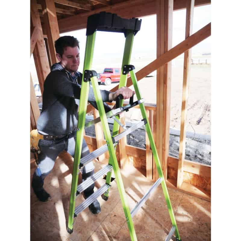 Escabeau Mightylite - 3 échelons - H 159/285 cm - LITTLE GIANT LIG-15365