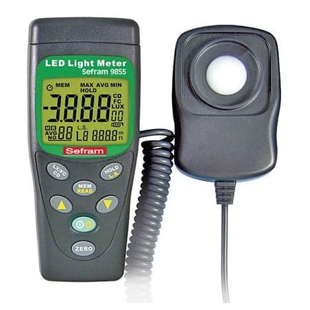 Luxmètre numérique pour éclairage à LED SEFRAM SEFRAM9855