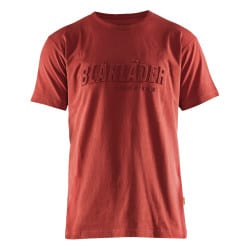 Tee-shirt imprimé 3D 3531 - Rouge brique - BLAKLADER