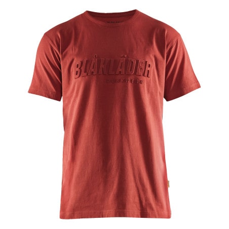 Tee-shirt imprimé 3D 3531 Rouge brique BLAKLADER