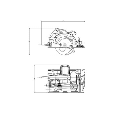 Scie circulaire avec rail 160 cm KS 55 FS SET METABO 691064000