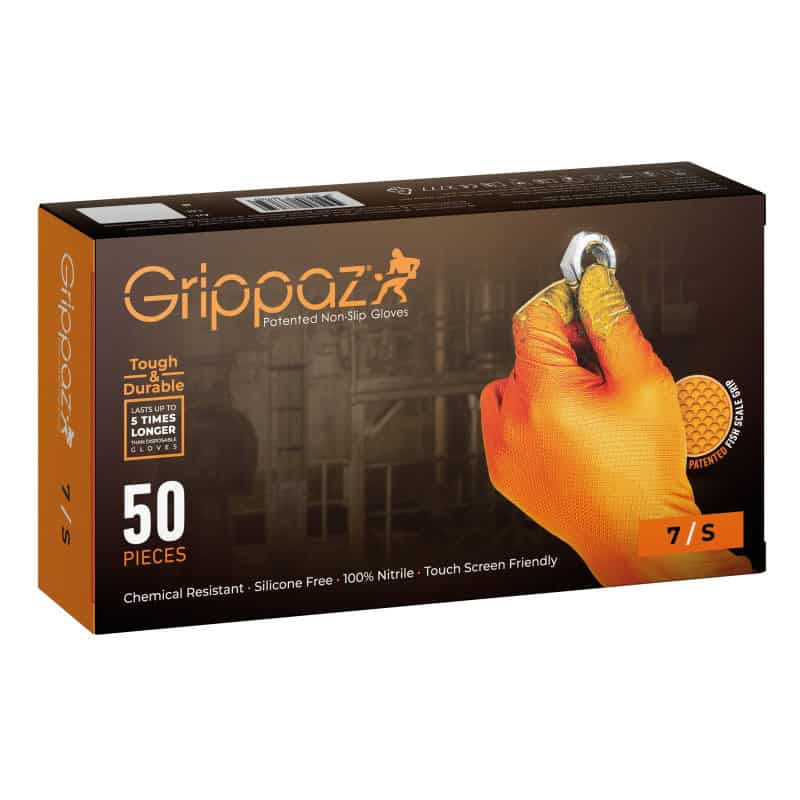 Gant jetable Grippaz - Orange - PIP