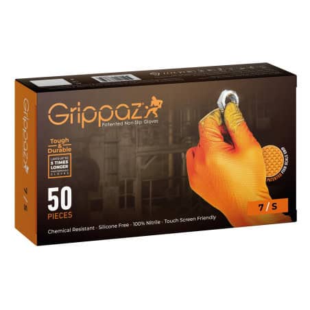 Gant jetable Grippaz - Orange - PIP
