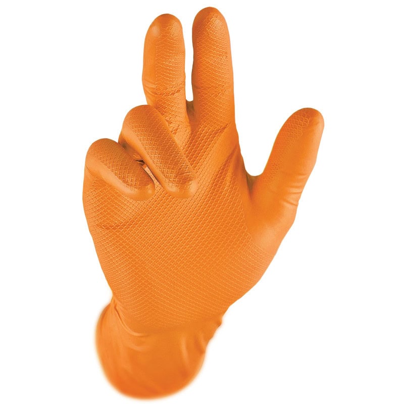 Gant jetable Grippaz - Orange - PIP