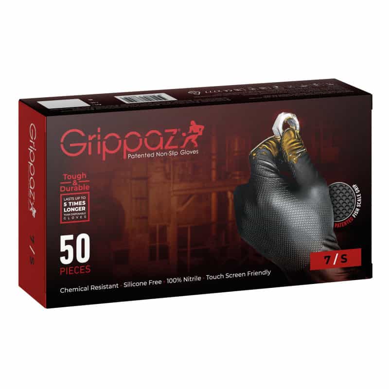 Gant jetable Grippaz - Noir - PIP