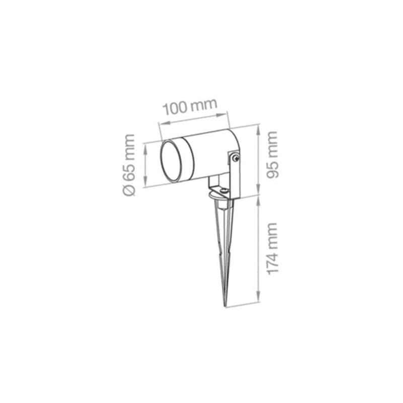 Spot LED jardin orientable 230 V GU10