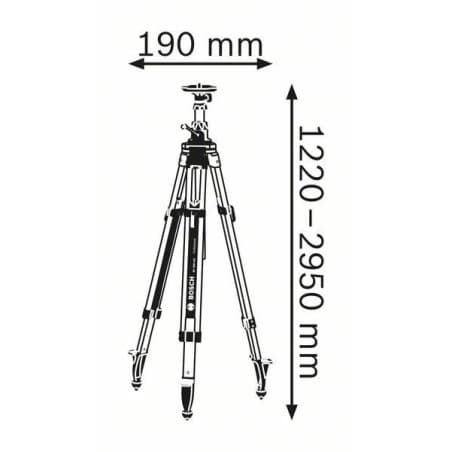 Trépied télescopique BT 300 HD BOSCH 0601091A00