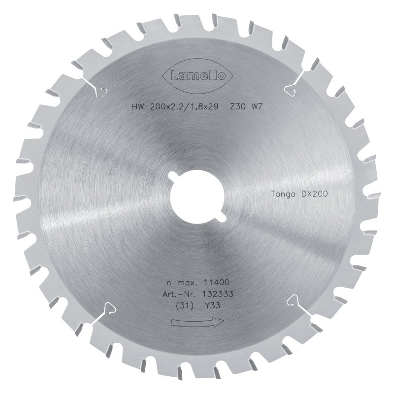 Lame de scie Tanga DX200 - pour bois clouté - LAMELLO 132333