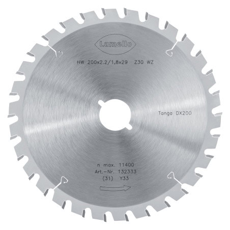 Lame de scie Tanga DX200 - pour bois clouté - LAMELLO 132333