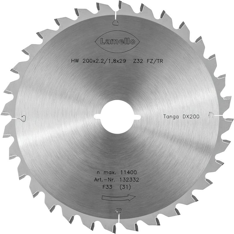 Lame de scie Tanga DX200 - pour aluminium - LAMELLO 132332