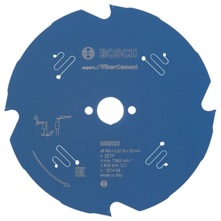 Lame diamant de scie Ø190 pour fibro ciment BOSCH