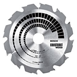 Lame de scie circulaire bois clouté BOSCH