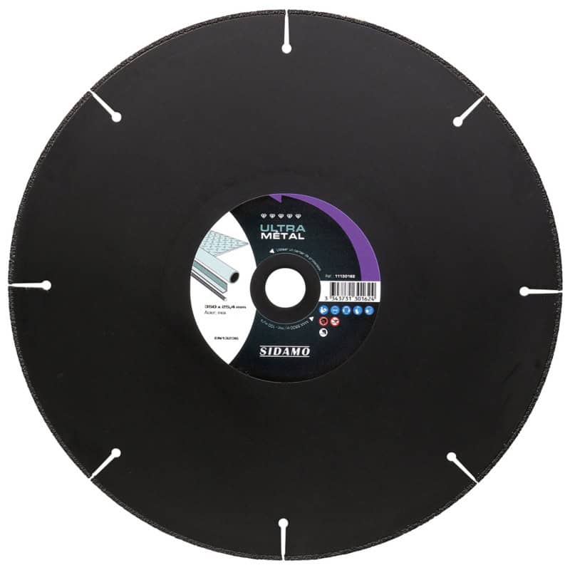 Disque diamant Ø 350 mm - matériau composite, fibre de carbone, acier SIDAMO 11130162