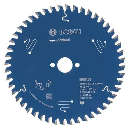 Lame de scie Ø160 pour bois et laminé BOSCH