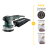 Pack ponceuse METABO + protection de plateau + 100 Abranet MIRKA