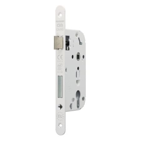 Serrure axe 50 mm NF QC  Têtière blanche