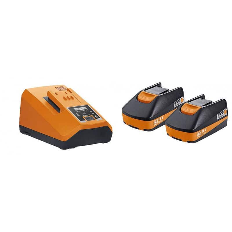 Pack chargeur + 2 batteries 18 V 3 Ah FEIN 92604324010