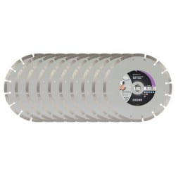 Lot de 10 disques diamant EXPERT BÉTON Ø230 mm SIDAMO 11130588
