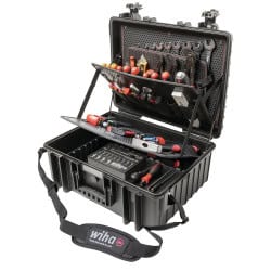 Caisse à outils XL pour plombier 113 pièces WIHA 45237