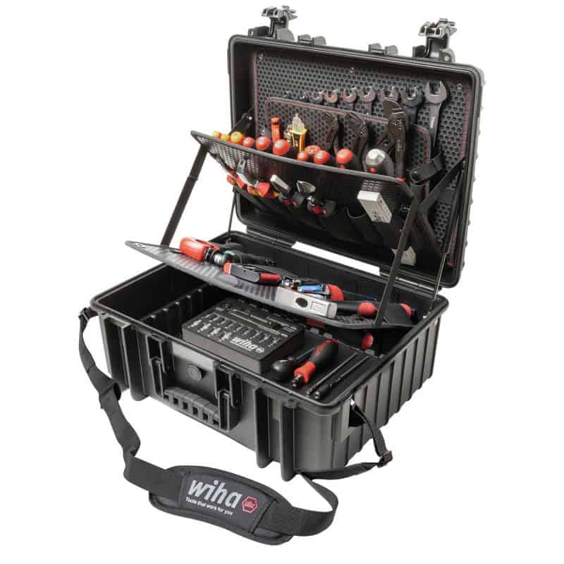 Caisse à outils XL pour plombier 113 pièces WIHA 45237