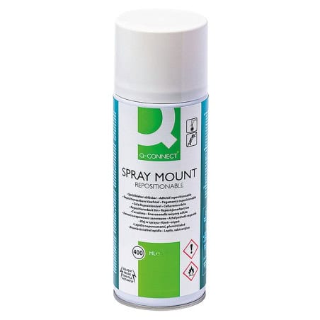 Colle aérosol repositionnable 400ml Q-CONNECT