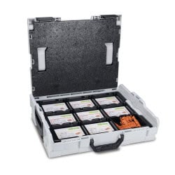 Mallette L-BOXX - 400 bornes modèle 221 à levier - pour câble souples ou rigides de 0,14 à 4 mm² - WAGO 887-927