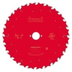 Lame pour scie circulaire portative D254 2,6/1,8 AL30 Z24 BA 20° - FREUD - F03FS09778