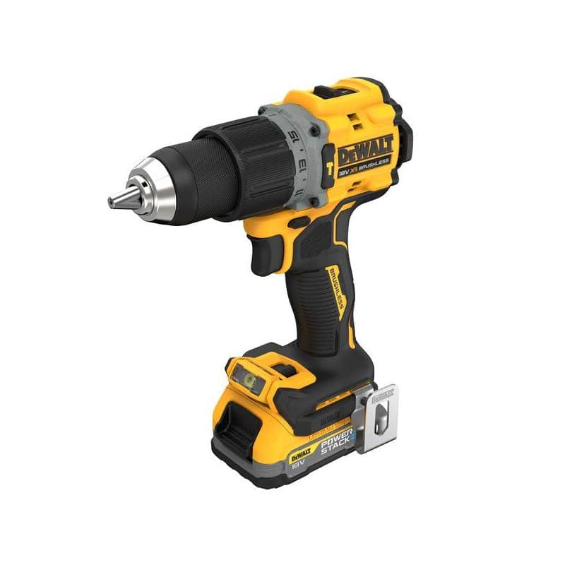 Perceuse visseuse à percussion 18V 1,7Ah POWERSTACK DEWALT DCD805E2T-QW