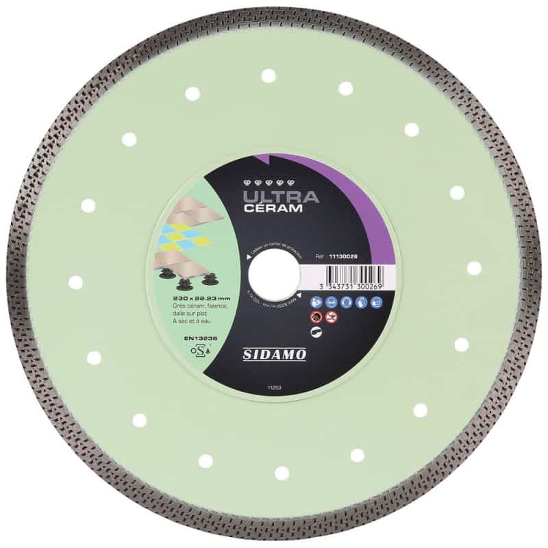 Disque diamant  ULTRA CÉRAM Ø230 mm SIDAMO 11130026