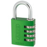 Cadenas à combinaison Vert 40 mm - ABUS