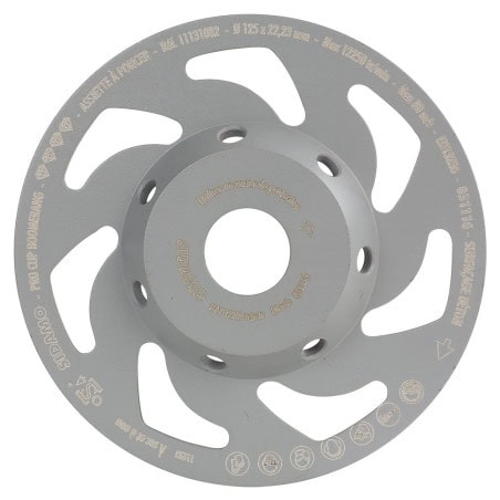 Assiette à poncer Ø125 mm diamant PRO CUP BOOMERANG SIDAMO 11131002
