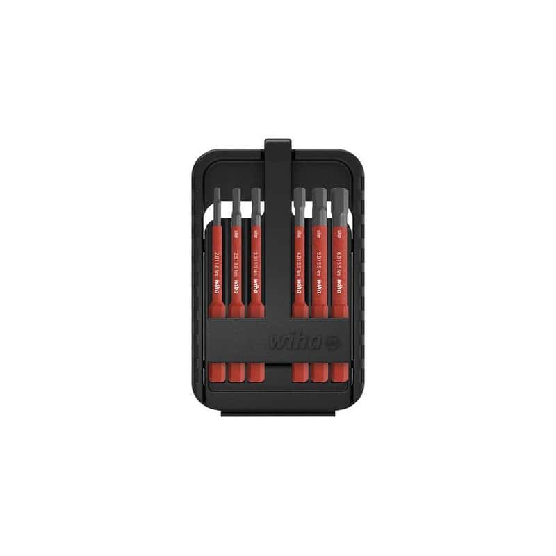 Coffret de 6 embouts - 6 pans  WIHA