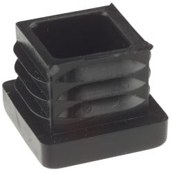 Embout de tube x100 rentrant carré - 40 x 40