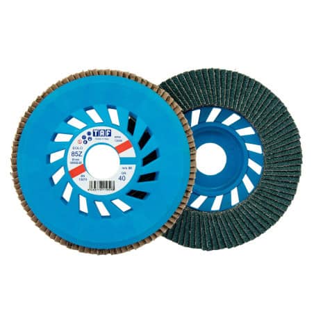 Disque à lamelle - plat - Ø 125 mm zircon série eolo TAF