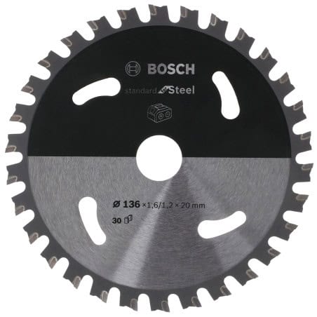Lame de scie circulaire Ø 136 mm pour GKM 18 VLI BOSCH 2608837746