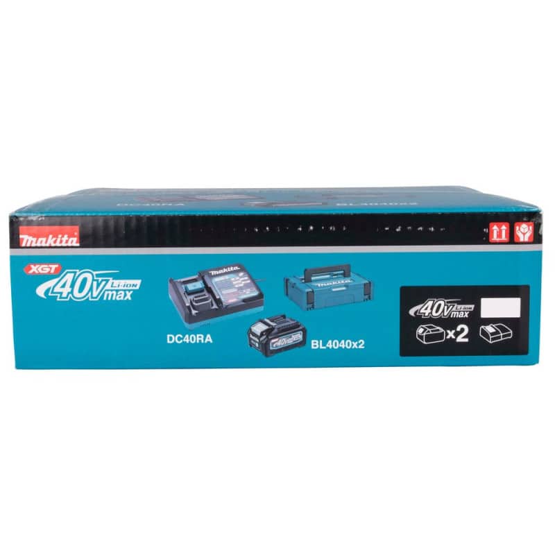 Pack Énergie 40 V max / 4 Ah XGT - 2 batteries + 1 chargeur - en coffret MAKPAC MAKITA 191J97-1