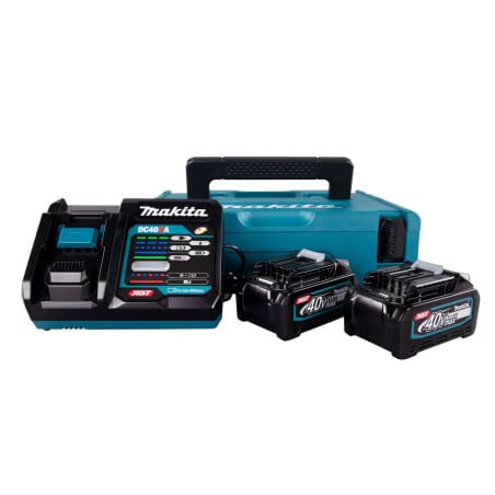 Pack Énergie 40 V max / 4 Ah XGT - 2 batteries + 1 chargeur - en coffret MAKPAC MAKITA 191J97-1