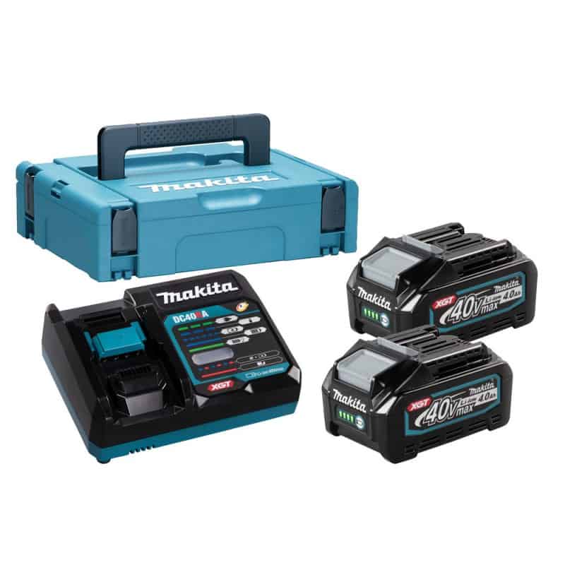 Pack Énergie 40 V max / 4 Ah XGT - 2 batteries + 1 chargeur - en coffret MAKPAC MAKITA 191J97-1