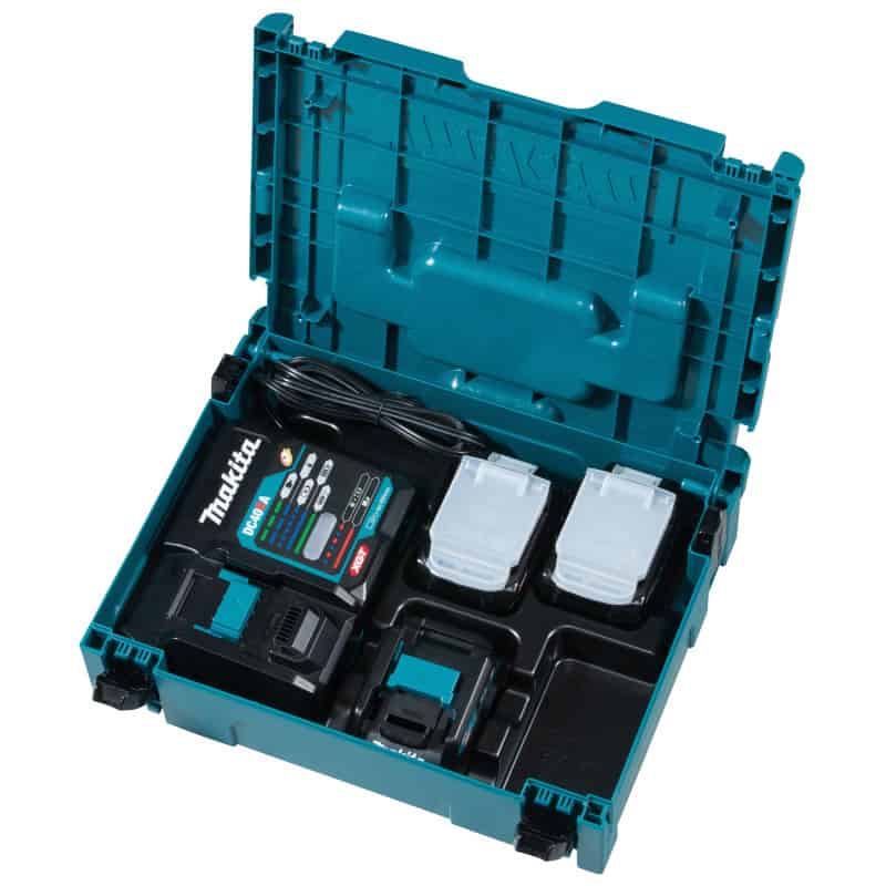 Pack Énergie 40 V max / 4 Ah XGT - 2 batteries + 1 chargeur - en coffret MAKPAC MAKITA 191J97-1